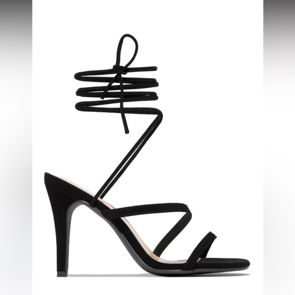 Miss Lola | lace up heels size 8.5 - Picture 2 of 3